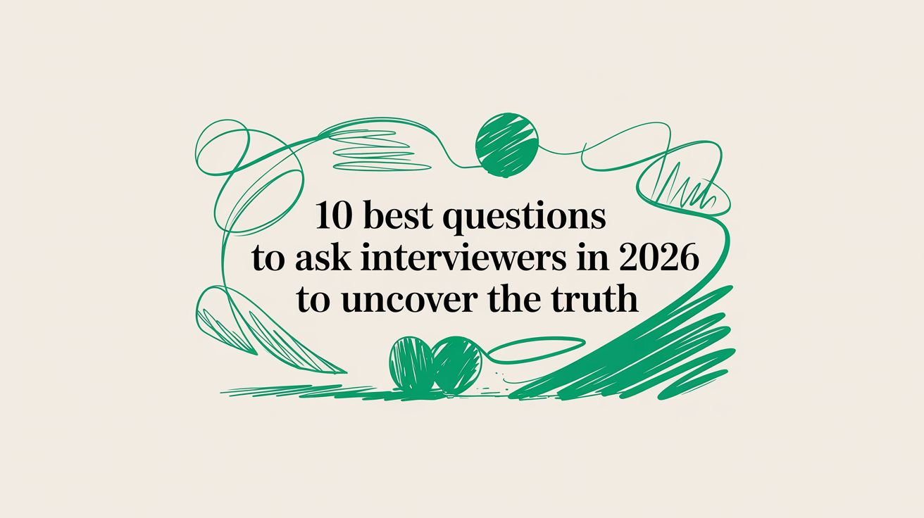 10 Best Questions to Ask Interviewers in 2026 to Uncover the Truth