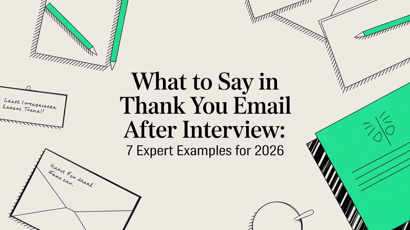 What to say in thank you email after interview: 7 Expert Examples for 2026
