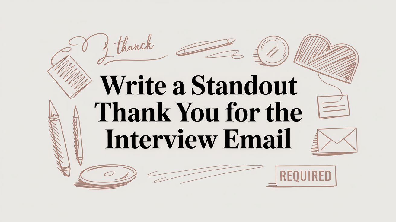 Write a Standout Thank You for the Interview Email