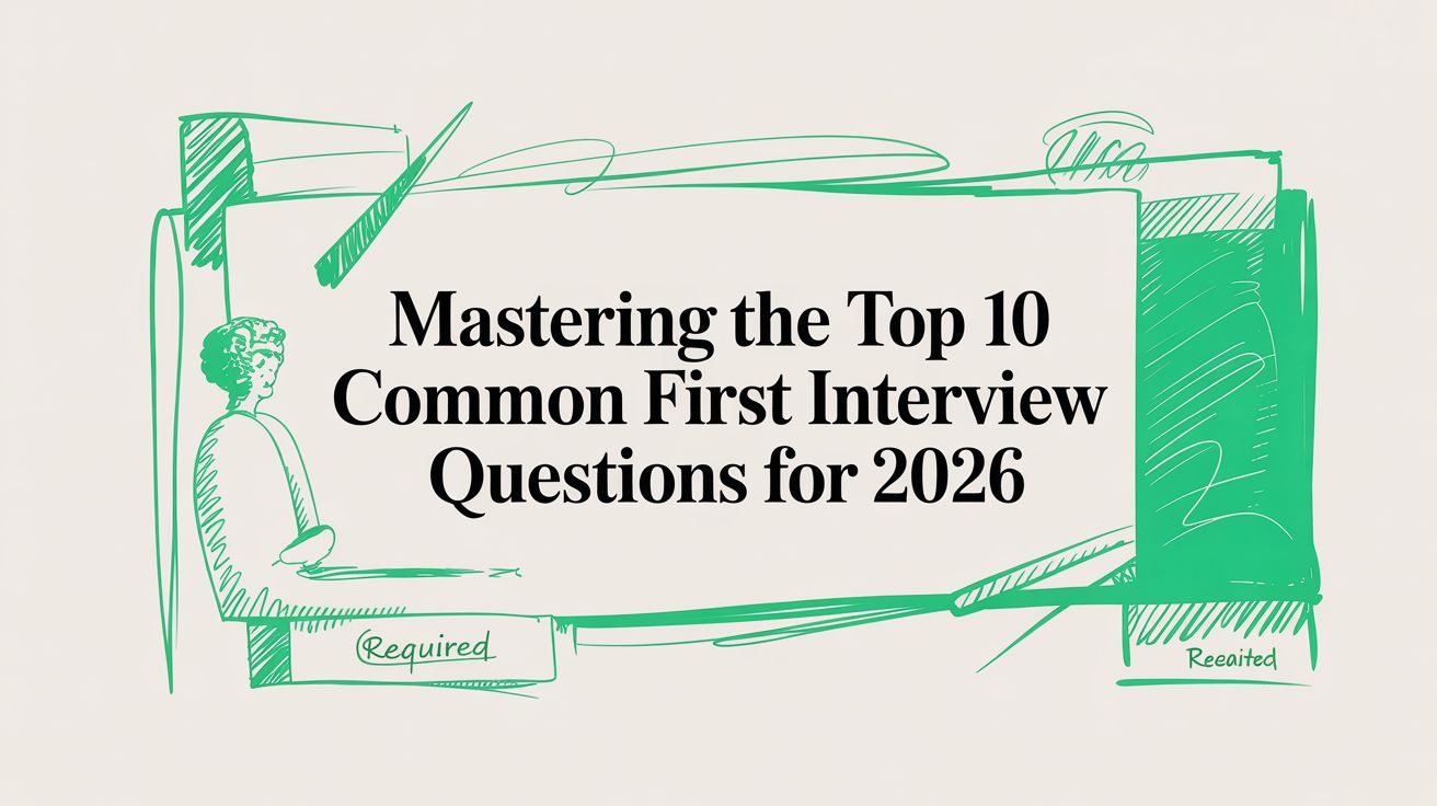 Mastering the Top 10 Common First Interview Questions for 2026