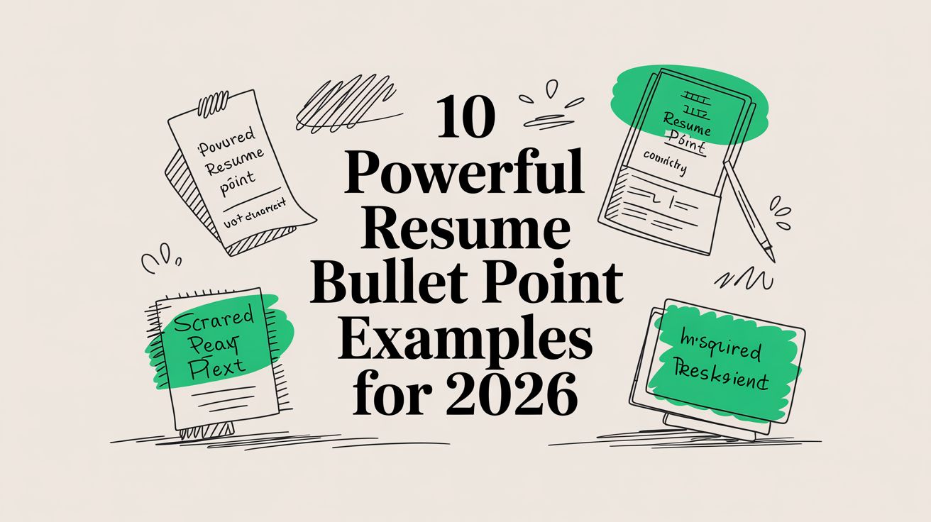 10 Powerful Resume Bullet Point Examples for 2026