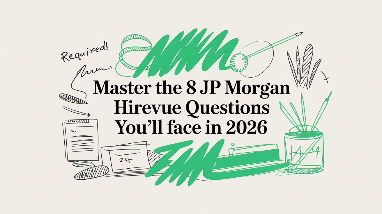 Master the 8 JP Morgan HireVue Questions You'll Face in 2026